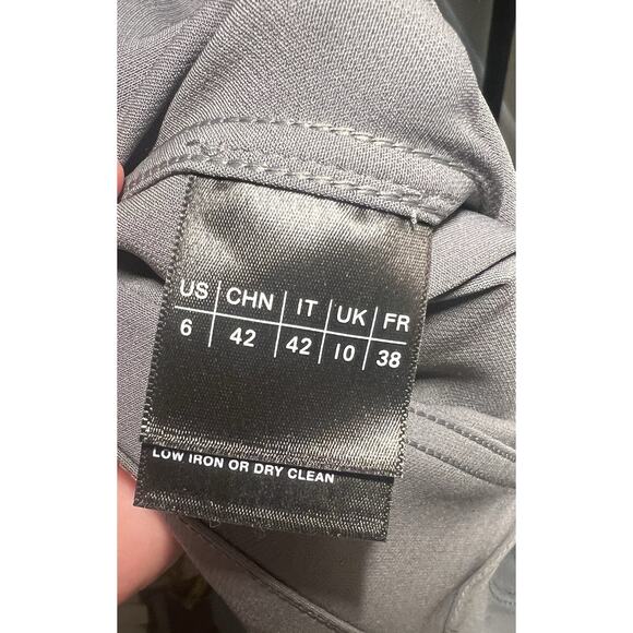 Lafayette 148 Acclaimed Stretch Mercer Shale Gray Pants Women’s Size 6 $698 - Picture 7 of 9